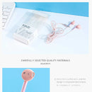 Electroplating In-ear Flat Earphones with 3.5mm Plug