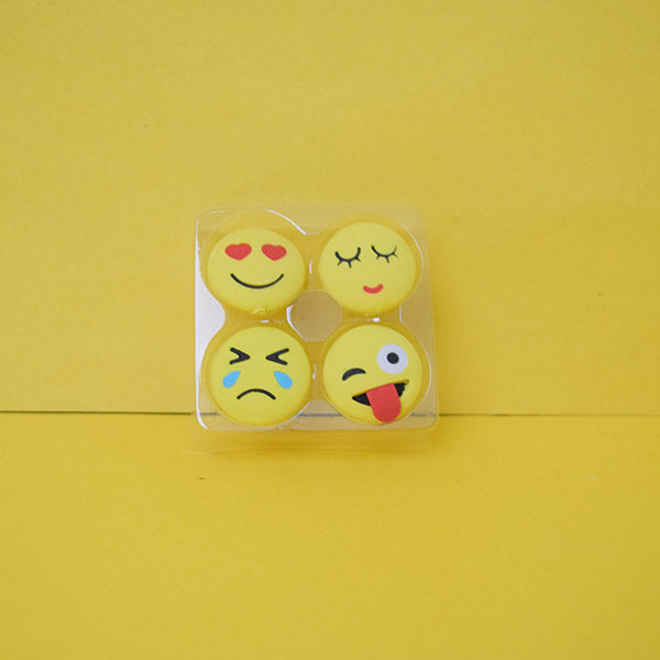 Smiley Emoji Rubber Pencil Eraser Cute School Kids Supplies Stationery Erasers Gift Prizes