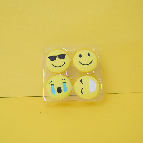 Smiley Emoji Rubber Pencil Eraser Cute School Kids Supplies Stationery Erasers Gift Prizes