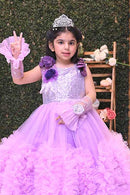 Zic Zac Zoo Lilac Gown Frock