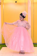 Pink Cap Style Frock  ( Customised for all ages)