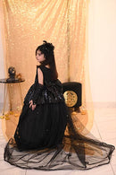 Black Elegant Shimmer and Shine Frock  ( 5 to 8 Years)