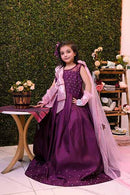 Plum Princess Frock ( 5 to 8 Years)