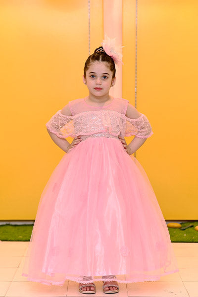 Pink Cap Style Frock  ( Customised for all ages)