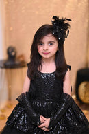 Black Elegant Shimmer and Shine Frock  ( 5 to 8 Years)