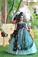 Black And Blue Forest Frock ( 4 to 6 Years)