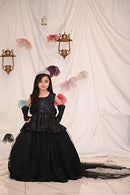 Black Elegant Shimmer and Shine Frock  ( 5 to 8 Years)
