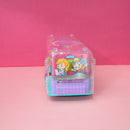 Multifunctional Toy Bus with Mechanical Gears Simulation, Transparent Body,3D Flashing Lights.