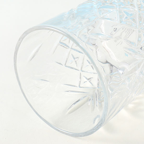 Glacier Relief Styling  Crystal Cut Drinking Glass (Price for 1 piece)