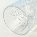 Glacier Relief Styling  Crystal Cut Drinking Glass. 320ml (Price for 1 piece)