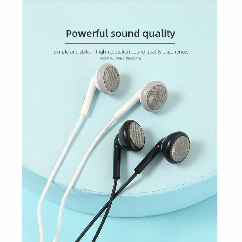 Spliced Flat In-ear Wired Earbuds with 3.5mm Plug