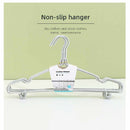 41 Cm Plastic Coating Clothes Hanger with Hooks and Nonslip Bars (8-Pack)