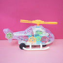 Electric Universal Transparent Mechanical Gear Helicopter Toy (Music & Colourful Lights)