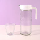 Pitcher Water Jug with 4 Water Glass, Heavy hammer Pattern , Decoration Drinking Glasses for Kitchen, Home, Restaurant.