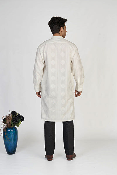 Seashell White Men's Formal Kurta