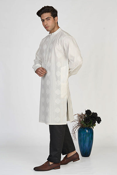 Seashell White Men's Formal Kurta