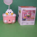 3-in1 Cute Animal  Shape Table Desk Flexible LED Lamp with Pen Pencil Holder & Pencil Sharpener