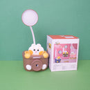 3-in1 Cute Animal  Shape Table Desk Flexible LED Lamp with Pen Pencil Holder & Pencil Sharpener