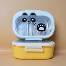 Cute Cartoon Panda 2 Compartments Lunch Box Food Box Stainless Steel with Airtight Lid(Price for 1 piece)