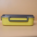 Stainless Steel  Lunch Box, 2 compartments with spoon Insert Leak Proof Lunch Box with Airtight lid