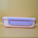 Lucky Unicorn and Starry Astro Lunch Box with 4 compartments and Double Side Airtight Lock.