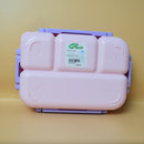 Lucky Unicorn and Starry Astro Lunch Box with 4 compartments and Double Side Airtight Lock.