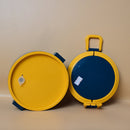 DOUBLE LAYER LUNCH BOX DOUBLE AIRTIGHT LOCK WITH SPOON ROUND SHAPE ( Price For 1 Piece)