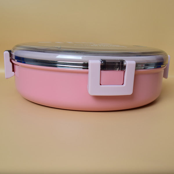 Round Lunchboxes Stainless Steel Round Lunch Box, with small Box Insert Leak Proof Lunc