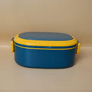 DOUBLE LAYER LUNCH BOX DOUBLE AIRTIGHT LOCK WITH SPOON SQUARE SHAPE ( Price For 1 Piece)