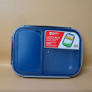 Plastic Lunch Box with 3 divisions and spoon