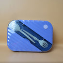 Lunch Box with 3 divisions, airtight lock that prevents spills top with attached 2 spoons. (price for 1 piece)