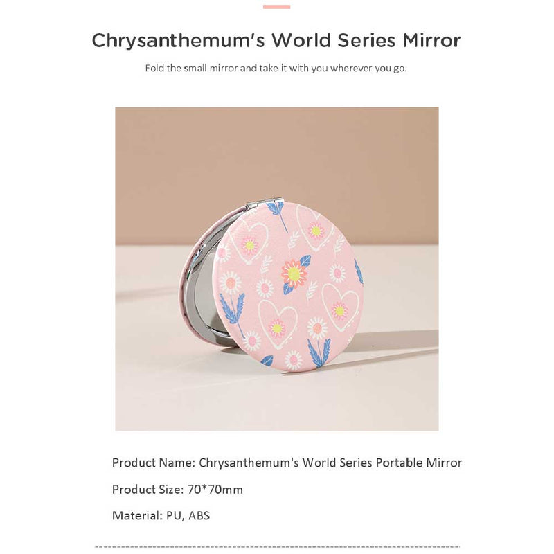 Chrysanthemum's World Series Portable Mirror (Price For 1 Piece)