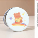 Cute Bear Round Portable Mirror (Price For 1 Piece)