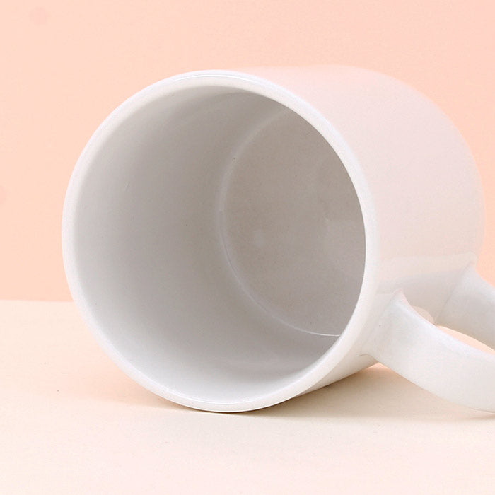 350ml/11.8fl.oz. Letter Series "A" Basic Ceramic Tea/Coffee Cup (White)