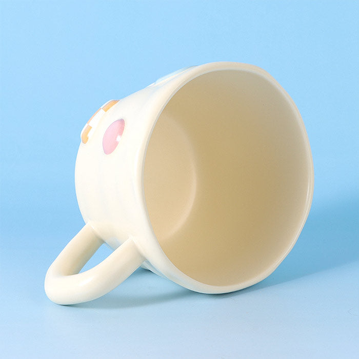 400ml/13.5oz Large Capacity Ceramic Mug Couple Creative Cute Coffee And Milk Cup  (Price for 1 piece)