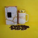 Mr. White Mug With Mirror Lid. Best Gift For Your Loved Ones