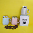 Black Letters Series Geometric Design Ceramic Tea Cup Coffee Mug Travel Mug. (Price for 1 piece)