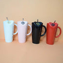 Special for you Ceramic Coffee Mug Black | Tall Sipper Ceramic Mug with Straw ( Love )