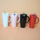 "Promise Me" Ceramic Coffee Mug White | Tall Sipper Ceramic Mug with Straw ( Love )