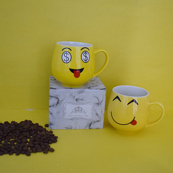Smiley Face Emoji Mug ( price for 1 piece)