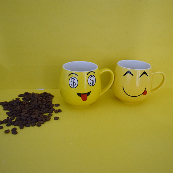 Smiley Face Emoji Mug ( price for 1 piece)