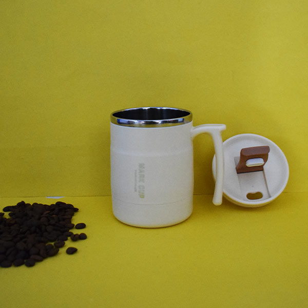 Double Wall Vacuum Stainless Steel Travel Coffee Mug Spill Proof Handle. ( Price for 1 Piece)