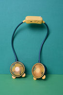 Portable Mini Hanging Neck Fan Mini Cooling Fans 2 Speeds USB Rechargeable Sports Cooling Fan For Outdoor Sports Travel