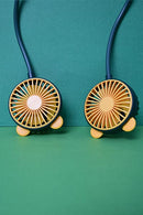 Portable Mini Hanging Neck Fan Mini Cooling Fans 2 Speeds USB Rechargeable Sports Cooling Fan For Outdoor Sports Travel