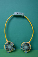 Portable Mini Hanging Neck Fan Mini Cooling Fans 2 Speeds USB Rechargeable Sports Cooling Fan For Outdoor Sports Travel