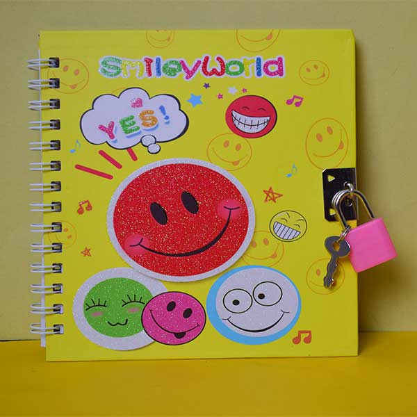 Different Cute Character Diary With Key Lock. Spiral Diary For Kids. All Memorable or important things in the notebook at any time (Price For 1 Piece)