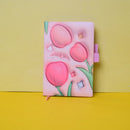 Bright And Colorful Flowers Note Book With Elastic Band. All Memorable or important things in the notebook at any time. (Price For 1 Piece)