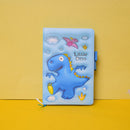 Little Dinosaur Note Book With Elastic Band. All Memorable or important things in the notebook at any time. (Price For 1 Piece)