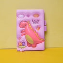 Little Dinosaur Note Book With Elastic Band. All Memorable or important things in the notebook at any time. (Price For 1 Piece)