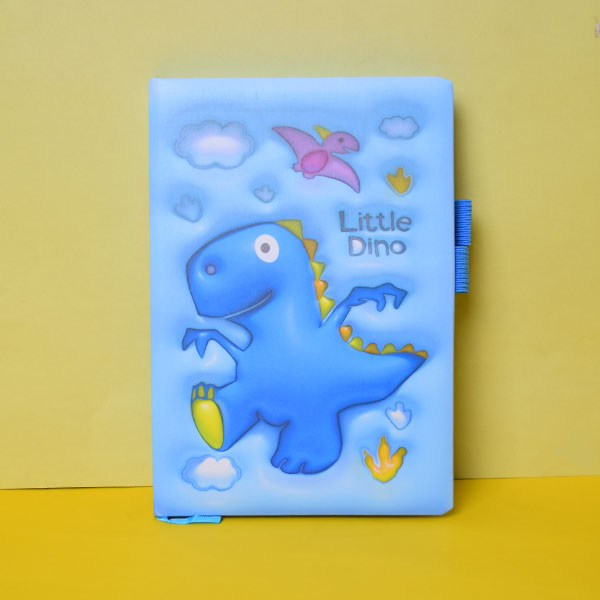 Little Dinosaur A4 Size Note Book With Elastic Band. All Memorable or important things in the notebook at any time. Best Gift For Your Loved Ones. (Price For 1 Piece)